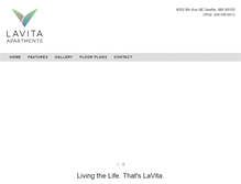 Tablet Screenshot of lavitaapartments.com